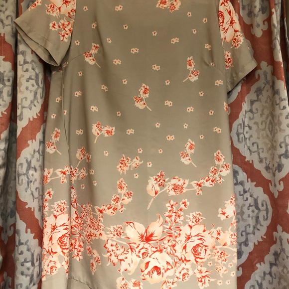 😊 SALE☺️~Orange/gray summer dress. - Picture 2 of 4